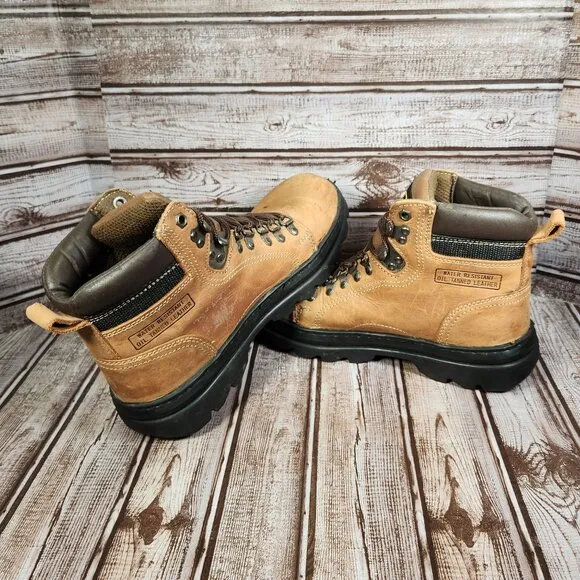 ADTEC 1987 Men's 9.5 Crazy Horse Soft Toe 6&quot; Lace Up Work Leather Hiker Boots
