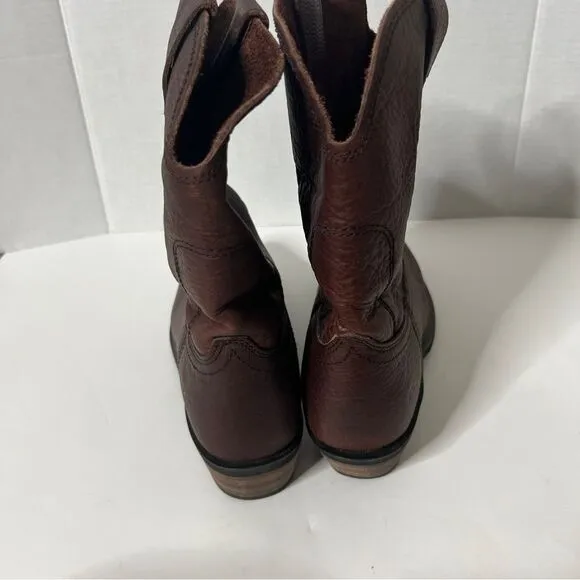 AdTec Men's 11” Ranch Wellington Reddish Brown Leather Western Work Boot Sz 10.5