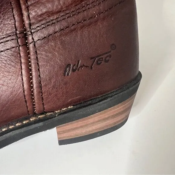 AdTec Men's 11” Ranch Wellington Reddish Brown Leather Western Work Boot Sz 10.5