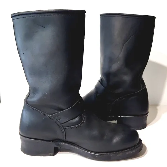 AdTec Men's 11&quot; Ride Tecs Engineer Moto Riding Boots Black Size 10.5 W