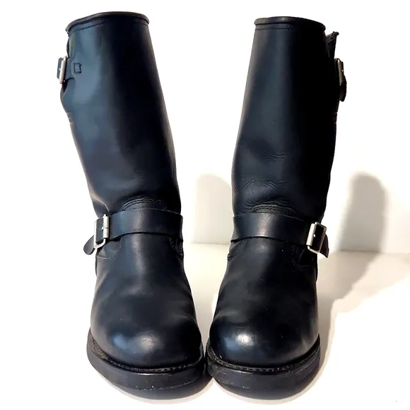 AdTec Men's 11&quot; Ride Tecs Engineer Moto Riding Boots Black Size 10.5 W