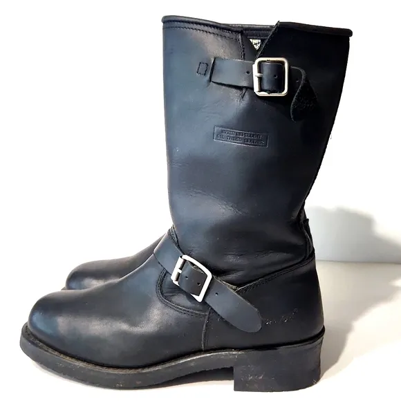 AdTec Men's 11&quot; Ride Tecs Engineer Moto Riding Boots Black Size 10.5 W
