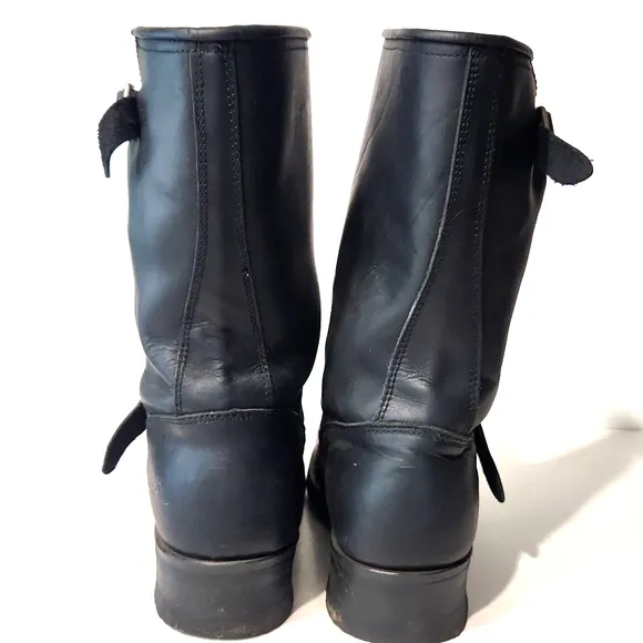 AdTec Men's 11&quot; Ride Tecs Engineer Moto Riding Boots Black Size 10.5 W