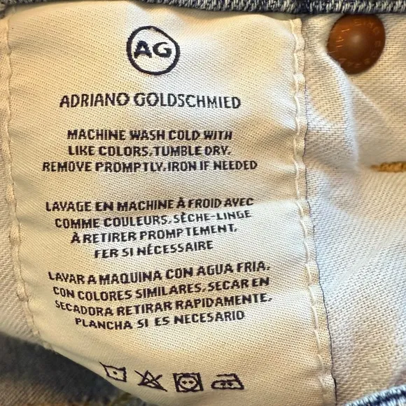 AG-ED Denim Adriano Goldschmied The Prima Cigarette Ankle Jeans Women's Size 28R
