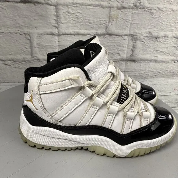 Air Jordan 11 Retro (PS) Size 11C Shoes 'DMP Gratitude' Youth Athletic Sneakers