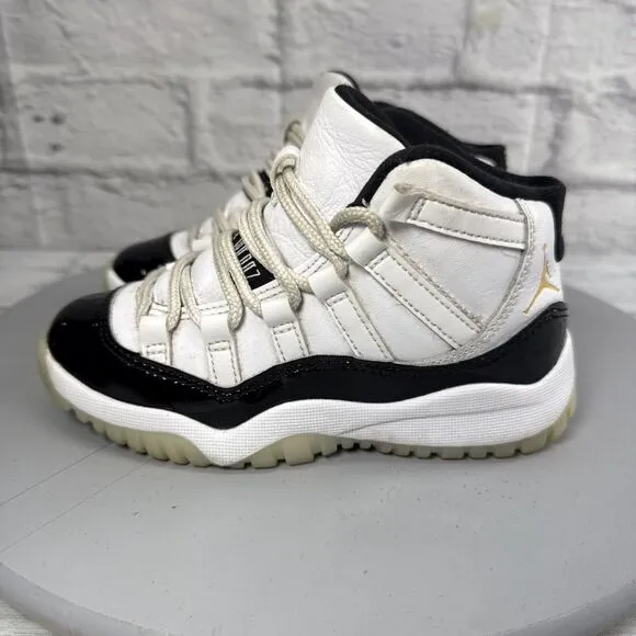 Air Jordan 11 Retro (PS) Size 11C Shoes 'DMP Gratitude' Youth Athletic Sneakers