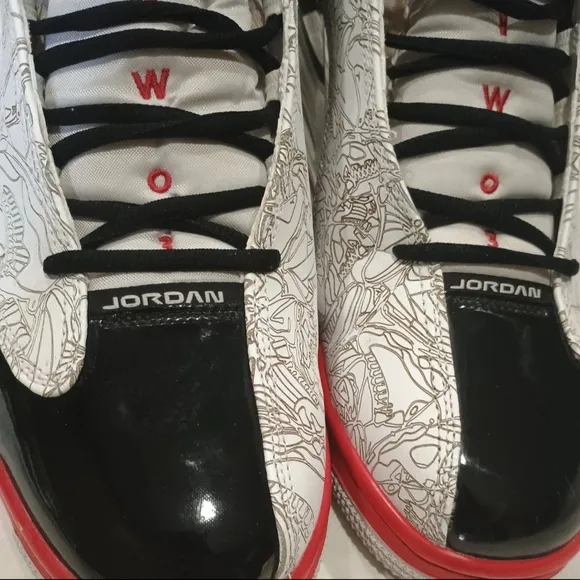 Air Jordan Men's Dub Zero Red/Black/White Size 12 2023 Retro Nike shoes
