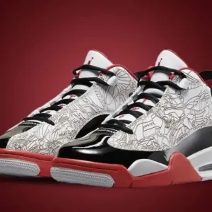 Air Jordan Men's Dub Zero Red/Black/White Size 12 2023 Retro Nike shoes