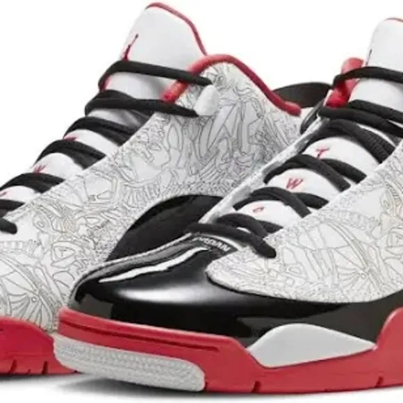 Air Jordan Men's Dub Zero Red/Black/White Size 12 2023 Retro Nike shoes