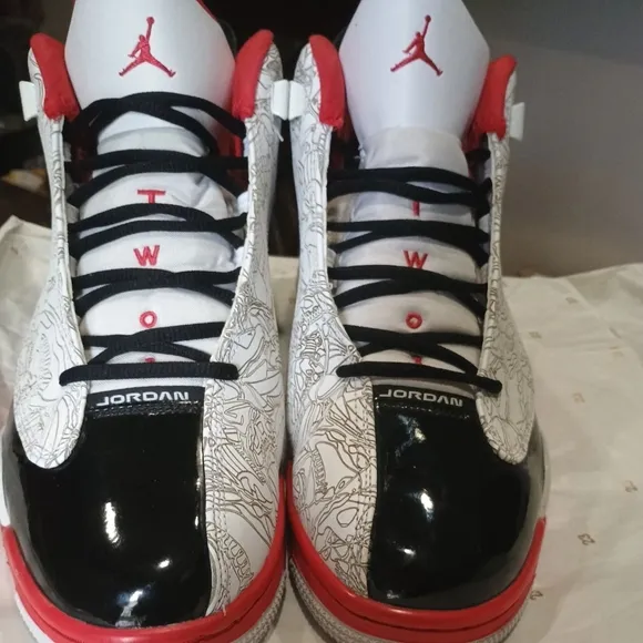 Air Jordan Men's Dub Zero Red/Black/White Size 12 2023 Retro Nike shoes