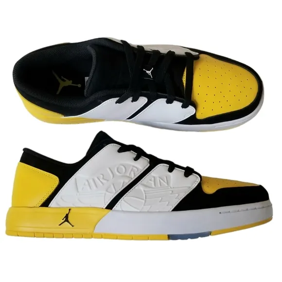 Air Jordan Nu Retro 1 Low Mens Size 10 Tour Yellow Sneakers Shoes DV5141-017