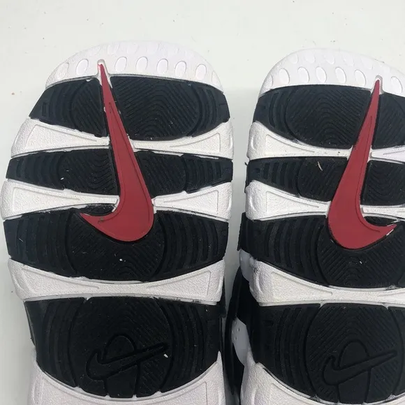Air More Uptempo Slide White/Black FB7815-100 USED Size 6 Mark on Inside
