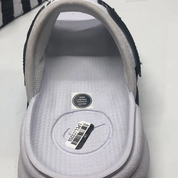 Air More Uptempo Slide White/Black FB7815-100 USED Size 6 Mark on Inside