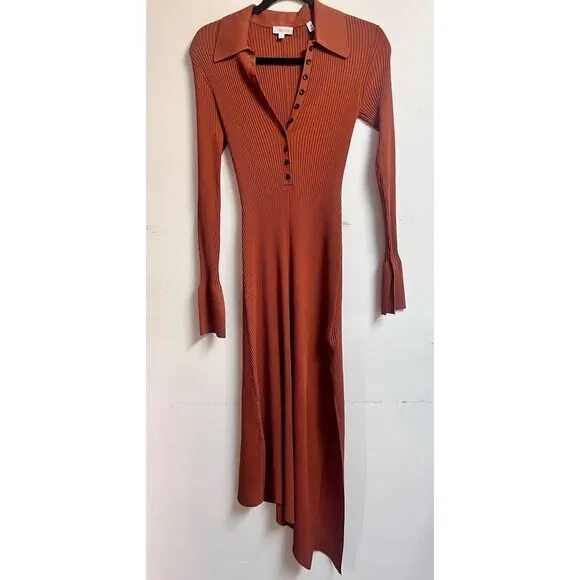 A.L.C. Lance Knit Dress In Cognac Women’s  Small fitted