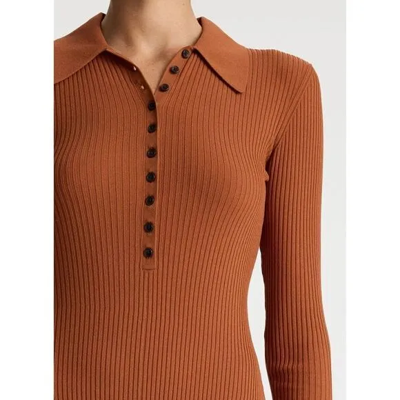 A.L.C. Lance Knit Dress In Cognac Women’s  Small fitted