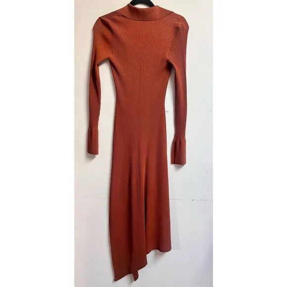A.L.C. Lance Knit Dress In Cognac Women’s  Small fitted