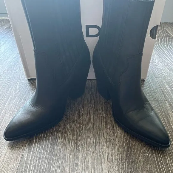 Aldo Women’s/Teen Cowboy Drerissa Ankle Western Booties Black Size 6.5