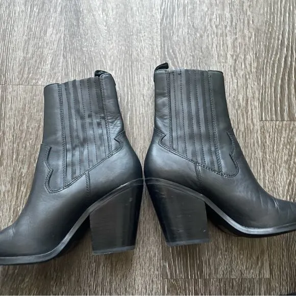 Aldo Women’s/Teen Cowboy Drerissa Ankle Western Booties Black Size 6.5
