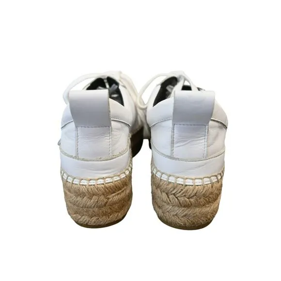 Alexander McQueen Espadrille Sneakers White Size 39 US 9 Platform Womens
