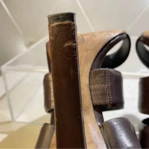 Alexander wang “kerry” sandals in molasses brown sz 38 Good condition