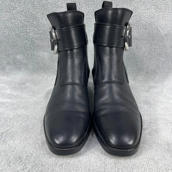 Alexander Wang Women's Boots US 6 Black Leather Casual Ankle Biker Boots