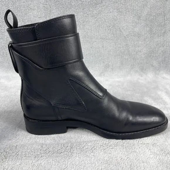 Alexander Wang Women's Boots US 6 Black Leather Casual Ankle Biker Boots