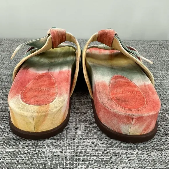 Alexandre Birman Clarita Bow Tie Dye Slides‎ Sandals Size 38, US 8 Knot