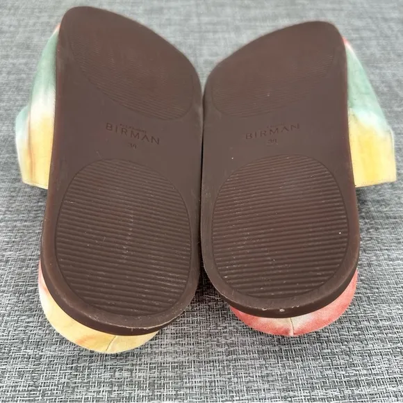 Alexandre Birman Clarita Bow Tie Dye Slides‎ Sandals Size 38, US 8 Knot