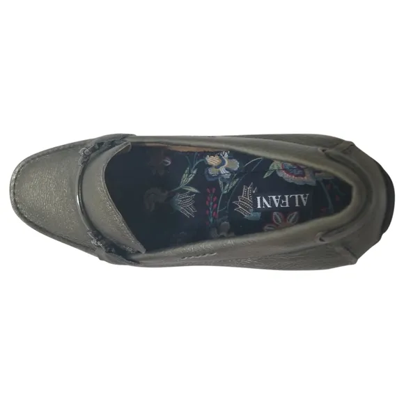 Alfani Mens Marcus Tumbled Drivers Pewter Loafers 9.5