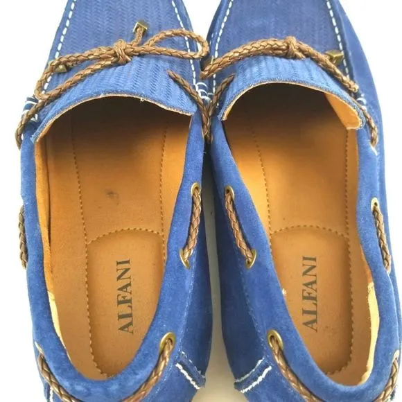 ALFANI Men's Blue Suede Loafers. Size 9M.  S693.