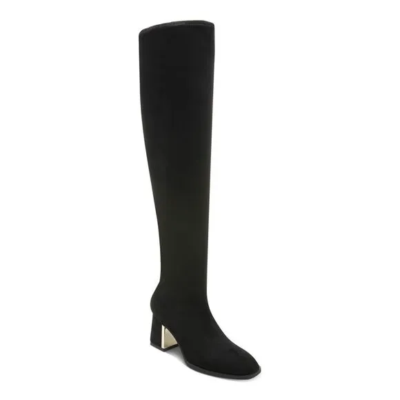 ALFANI Womens Black Zipper Accent Nanda Square Toe Block Heel Heeled Boots 5.5 M
