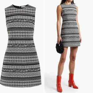 ALICE   OLIVIA Coley jacquard mini dress, size 2, NWT