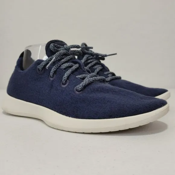 AllBirds Navy Blue Wool Runners Comfort Shoes Men's Size 9 CLEAN