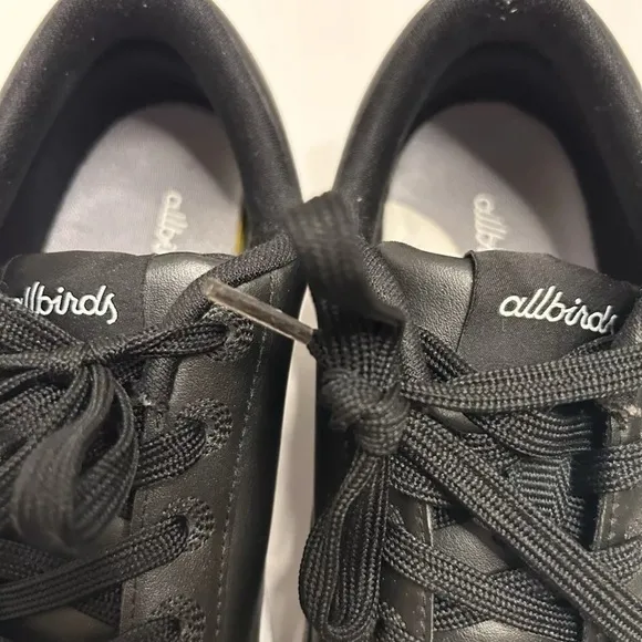 Allbirds Plant Pacers Shoes Black White Comfort  Lace Up Sneakers Size 8
