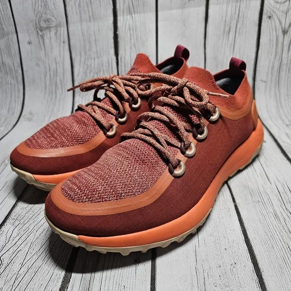 Allbirds SWT Trail Runner Tennis Athletic Shoes Orange Red Men's Size 11