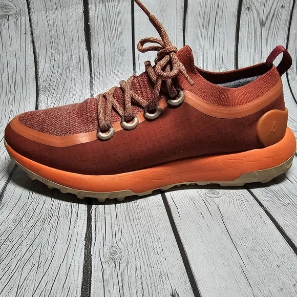 Allbirds SWT Trail Runner Tennis Athletic Shoes Orange Red Men's Size 11