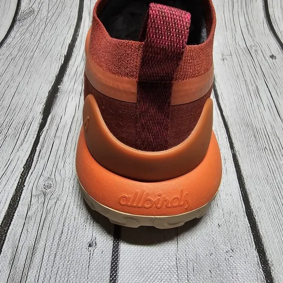 Allbirds SWT Trail Runner Tennis Athletic Shoes Orange Red Men's Size 11