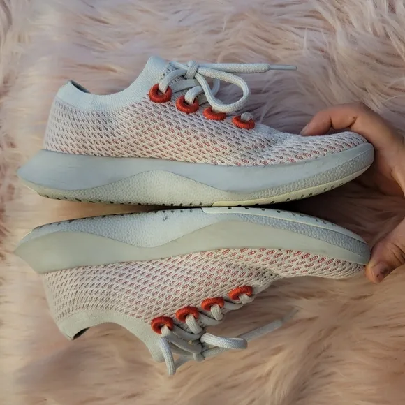 Allbirds Tree Dasher orange athletic sneaker shoes W7.5