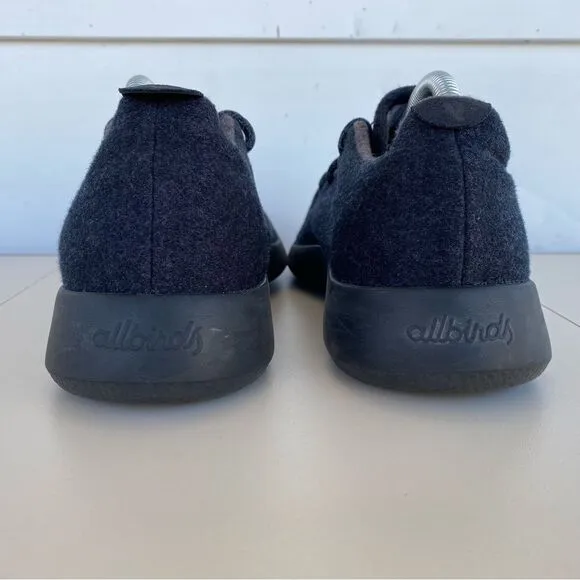 Allbirds Wool Runners Athletic Comfort Running Shoes Natural Black Heather Men 9