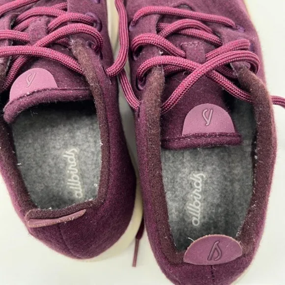 Allbirds Wool Runners Mens 8 Maroon Purple Athletic Running Shoes Sneakers