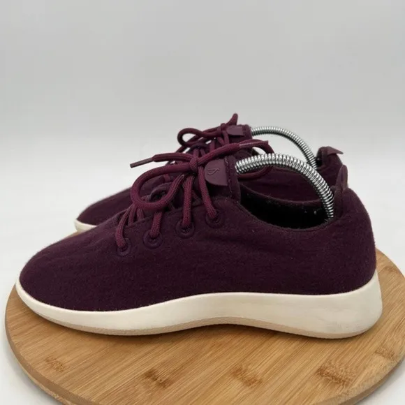 Allbirds Wool Runners Mens 8 Maroon Purple Athletic Running Shoes Sneakers