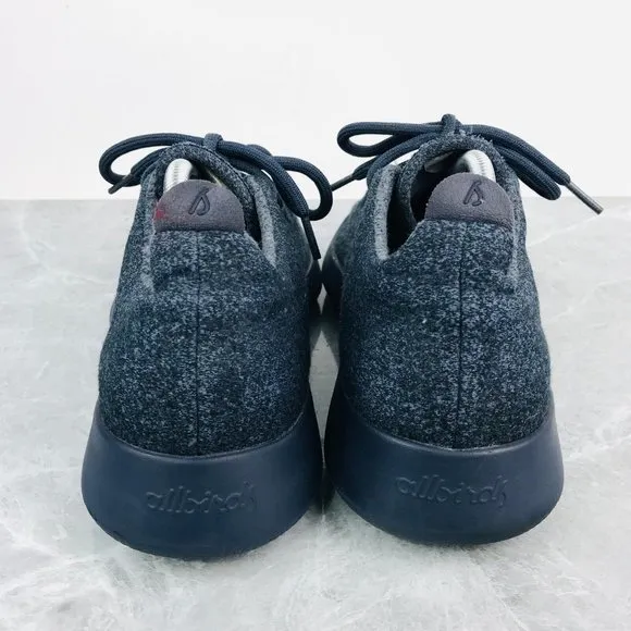 Allbirds Wool Runners Savanna Night Mens Size 11 Navy blue Comfort Lace Up Shoes