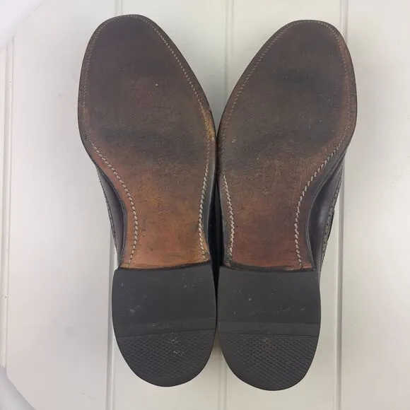 Allen Edmonds Berwick Mens Size 8 Ox-Blood Leather Tassel Wingtip Brogue Loafers