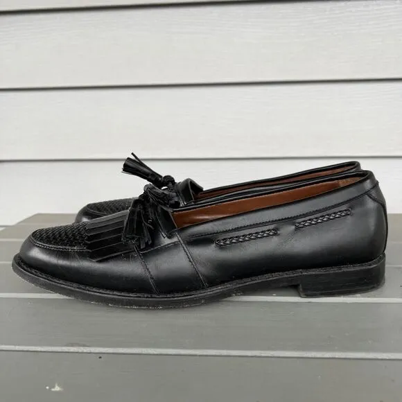 Allen Edmonds Cody Tassel Loafers Mens Size 12 Black Leather Dress Shoes 1809