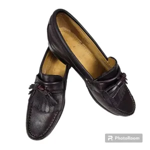 Allen Edmonds Danforth Kilted Tassel Loafers Cordovan Brown Size 9.5 D