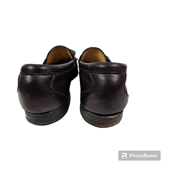 Allen Edmonds Danforth Kilted Tassel Loafers Cordovan Brown Size 9.5 D