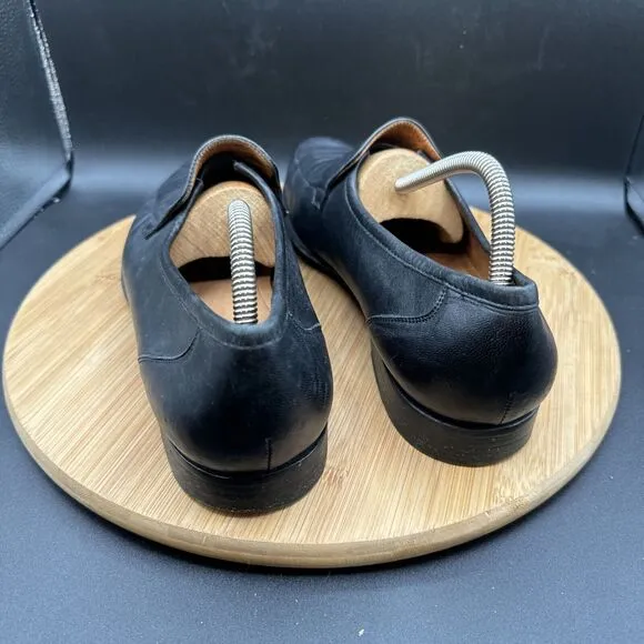 Allen Edmonds Lugano Mens Size 11.5 D Venetian Loafers Black Leather Dress Shoes
