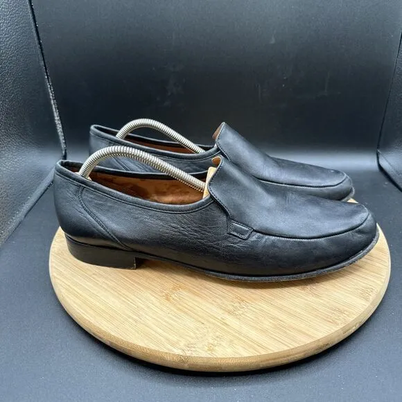 Allen Edmonds Lugano Mens Size 11.5 D Venetian Loafers Black Leather Dress Shoes
