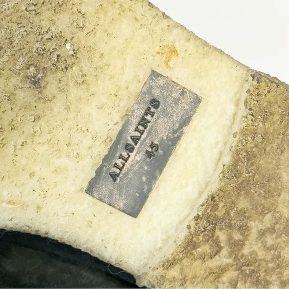 AllSaints Rhett Black Chelsea Suede Boots 45/12