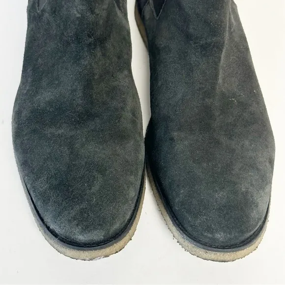 AllSaints Rhett Black Chelsea Suede Boots 45/12